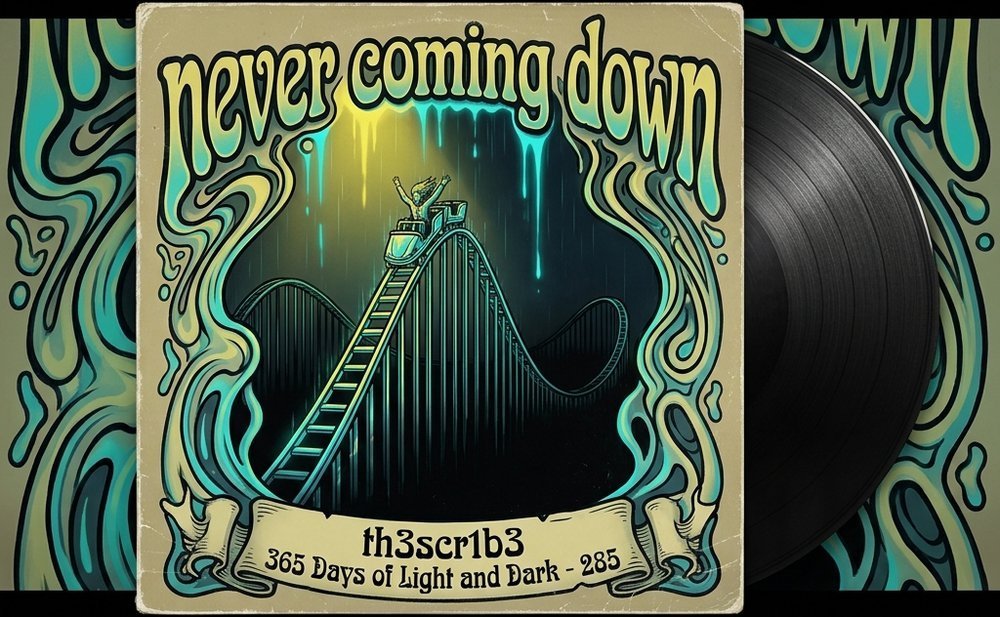 Cover art for never coming down